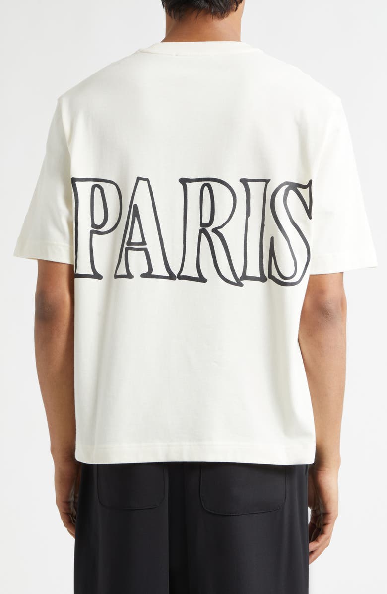 AMI PARIS Boxy Cotton Graphic T-Shirt, Alternate, color, Blanc Creme