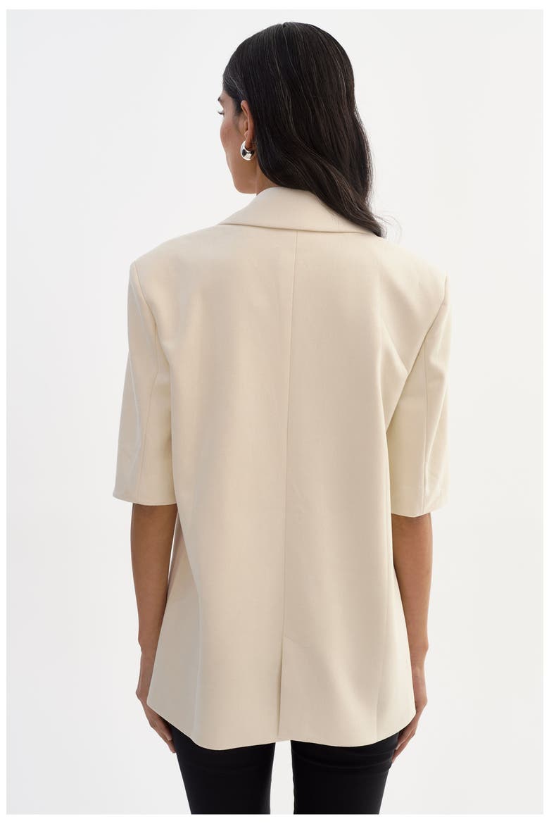 Hazel | Faux Sudede Blazer, Alternate, color, Opal