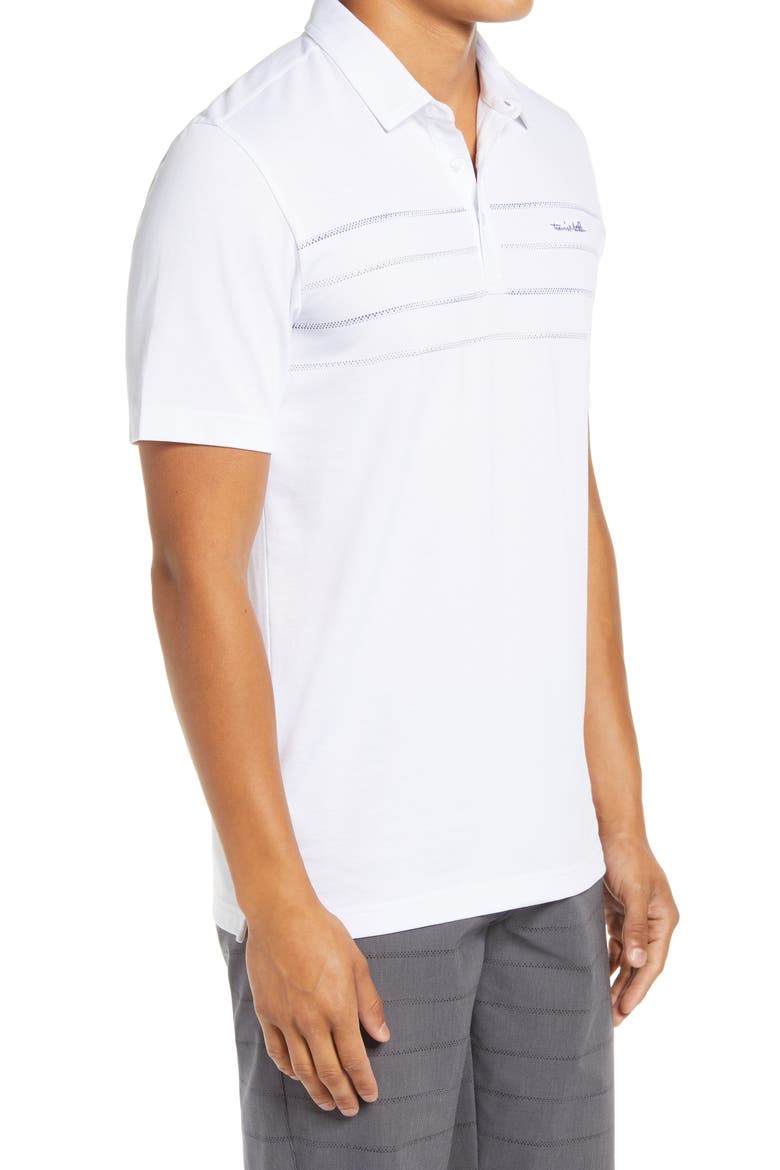 River Rafter Stripe Polo, Alternate, color, WHITE