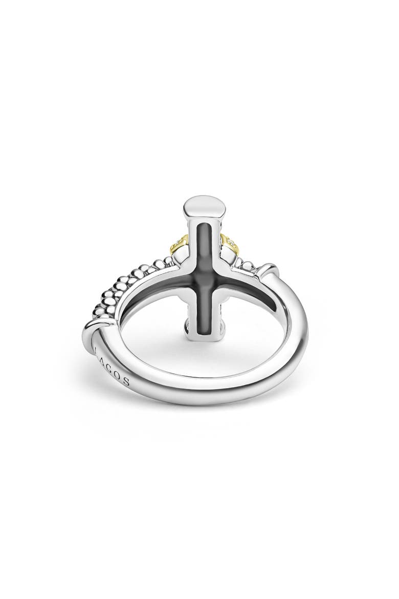 Men's Anthem 2-Tone Diamond Cross Necklace, Alternate, color, TWO TONE