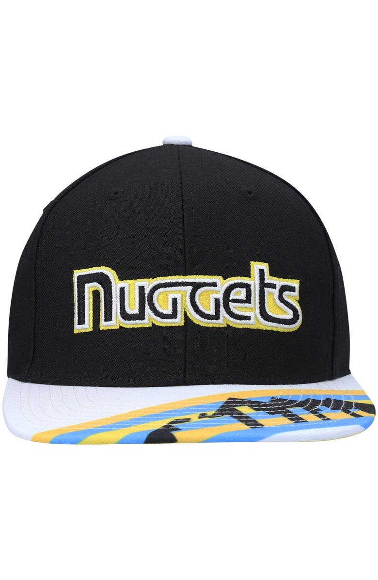 Mitchell & Ness Men's Mitchell & Ness x Lids Black/Gold Denver Nuggets Hardwood Classics Reload 3.0 Snapback Hat, Alternate, color, 
