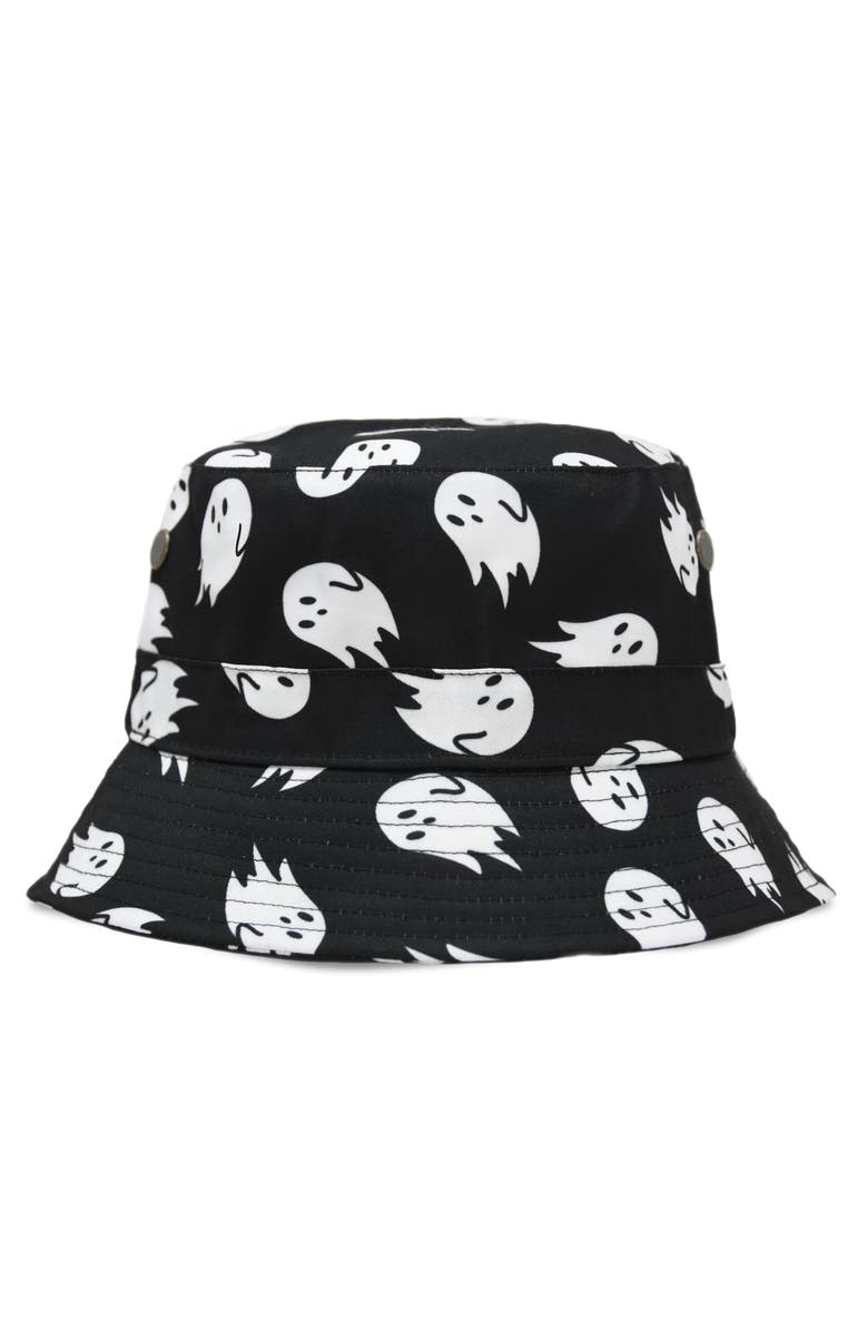 Dalix Ghost Bucket Hat, Alternate, color, Black