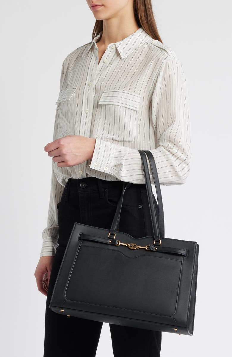 Sam Edelman Loraine Leather Box Tote, Alternate, color,