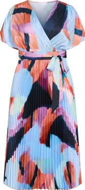 City Chic Hailey Abstract Print Midi Dress