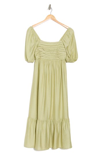 BLU PEPPER BLU PEPPER TIERED MIDI DRESS