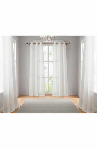DAINTY HOME Set of 4 Sheer Curtain Panels