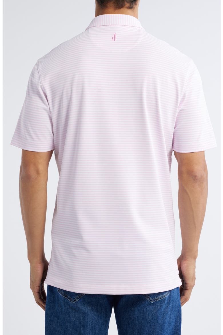 Stetsons Stripe Performance Jersey Polo, Alternate, color, PORTO PINK