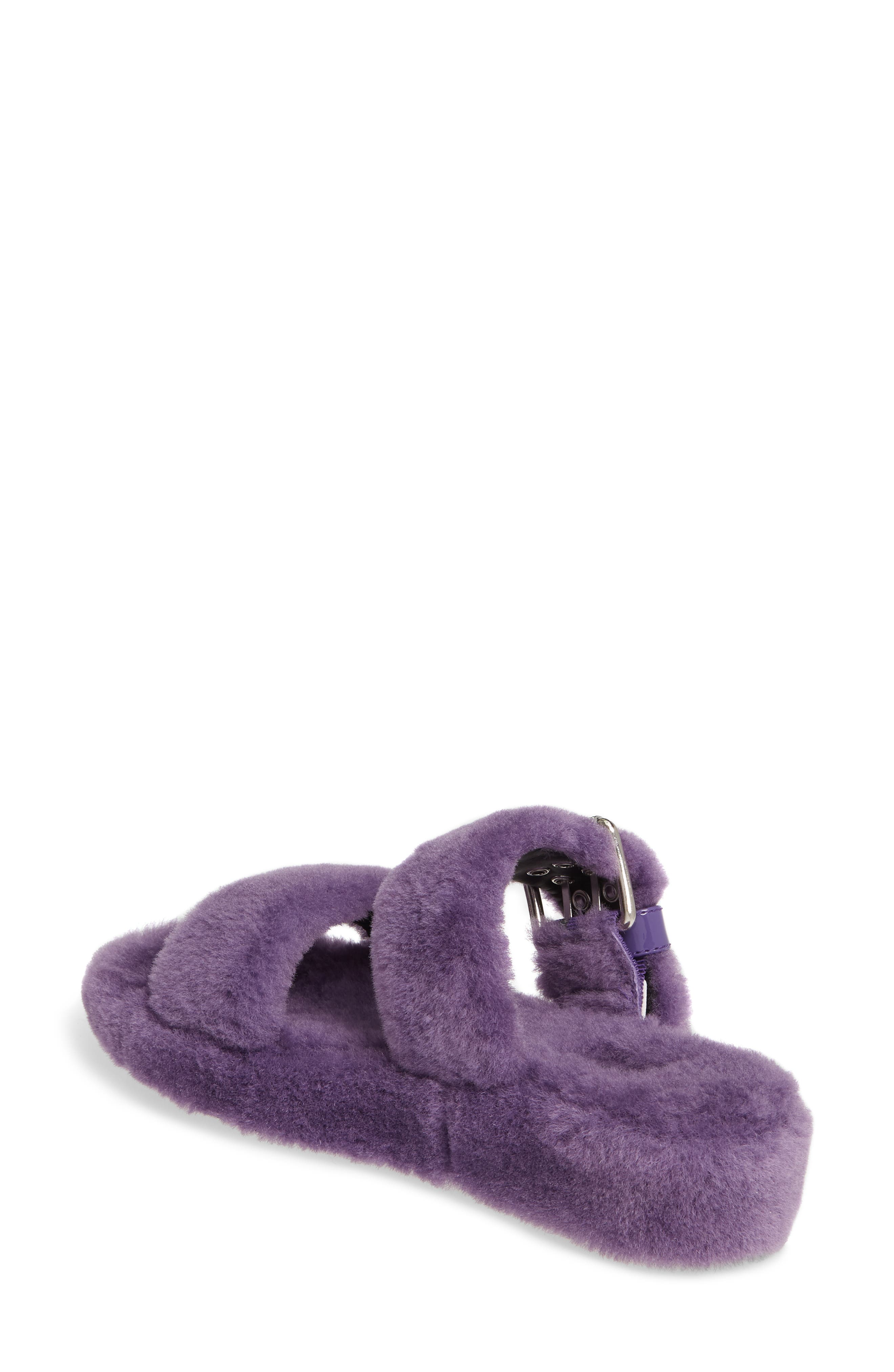 UGG<sup>®</sup> Fuzz Yeah Genuine Shearling Slide, Alternate, color, 