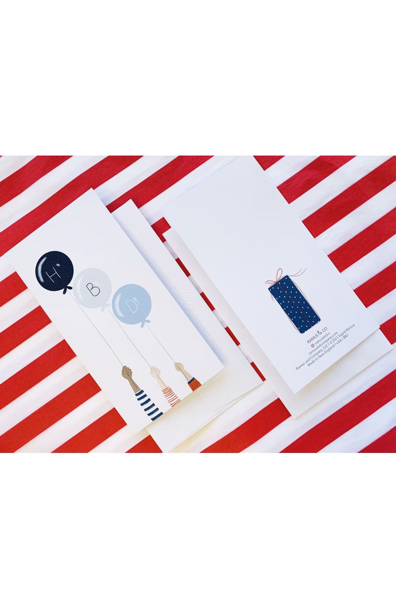 Ramus & Co 2ct Happy Birthday Balloon Greeting Card Pack, Alternate, color, Multi-Pack