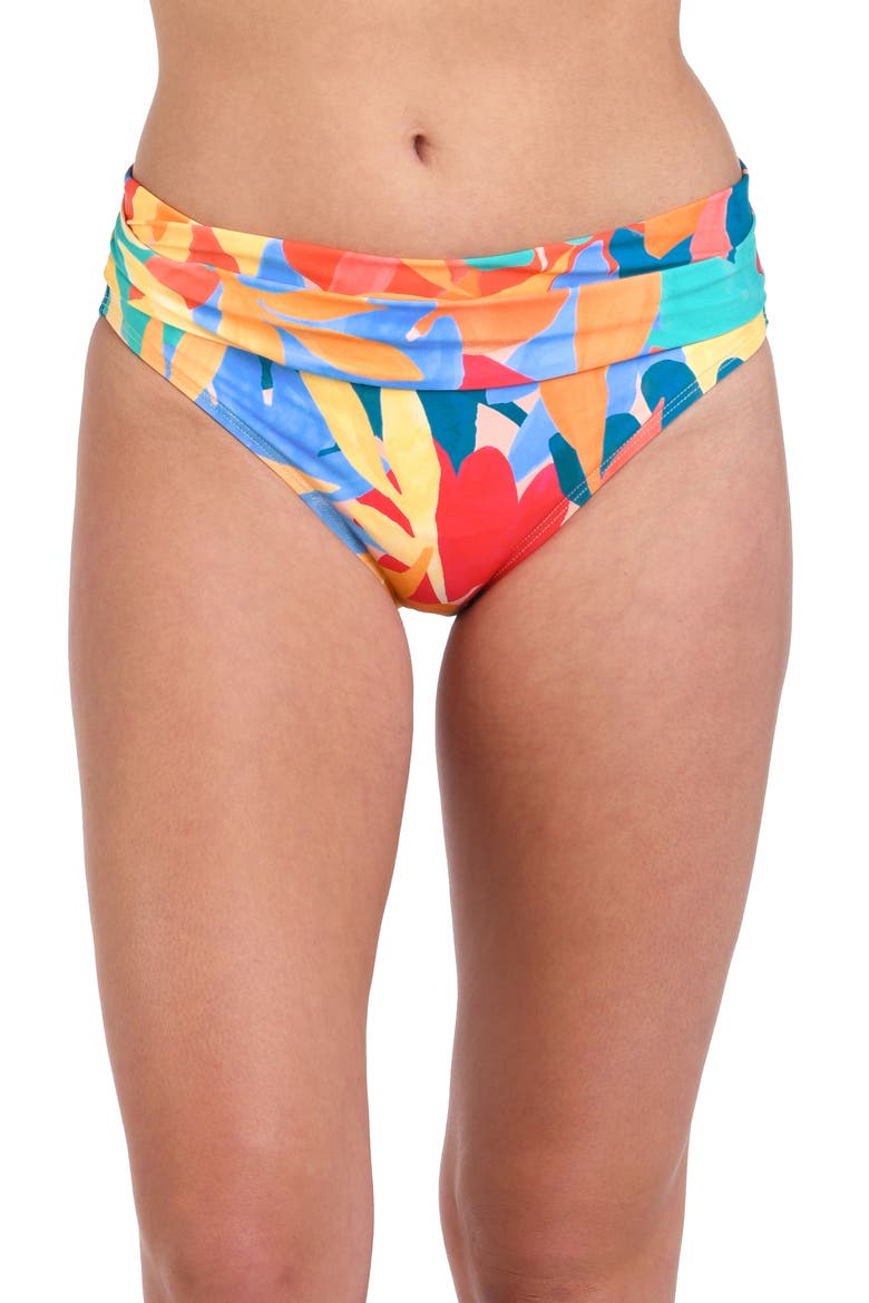 Fantasy Resort Shirred Bikini Bottoms, Alternate, color, MULTI