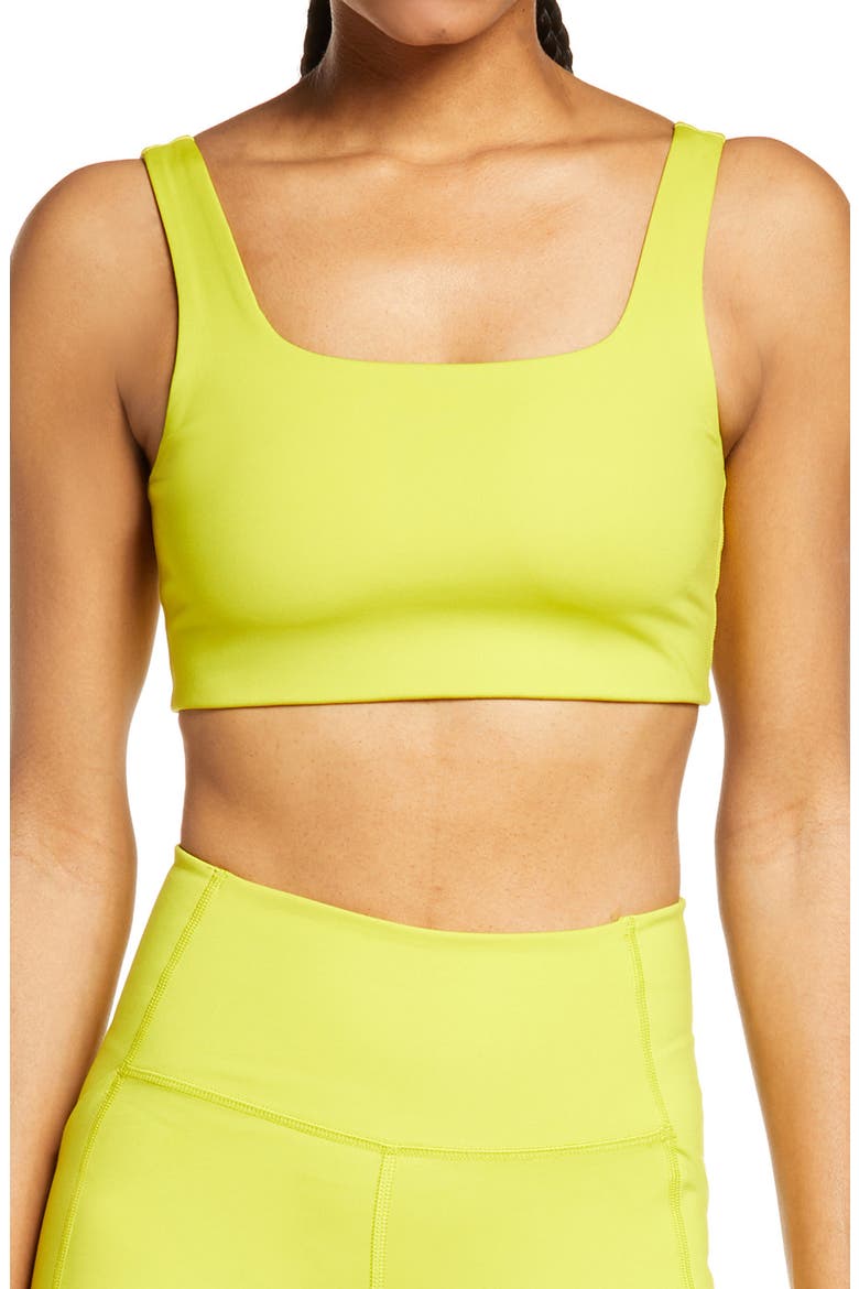 Tommy Sports Bra, Main, color, CHARTREUSE