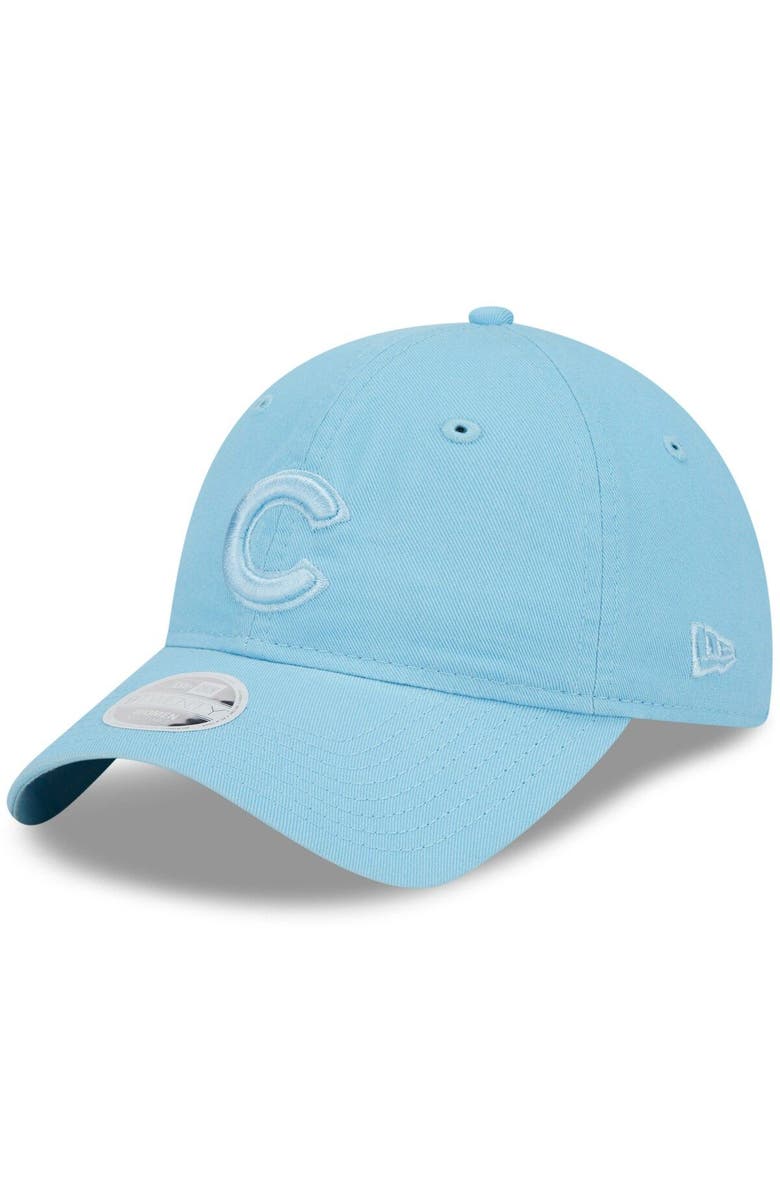 New Era Women's New Era Light Blue Chicago Cubs Doscientos Core Classic 9TWENTY Adjustable Hat, Main, color,