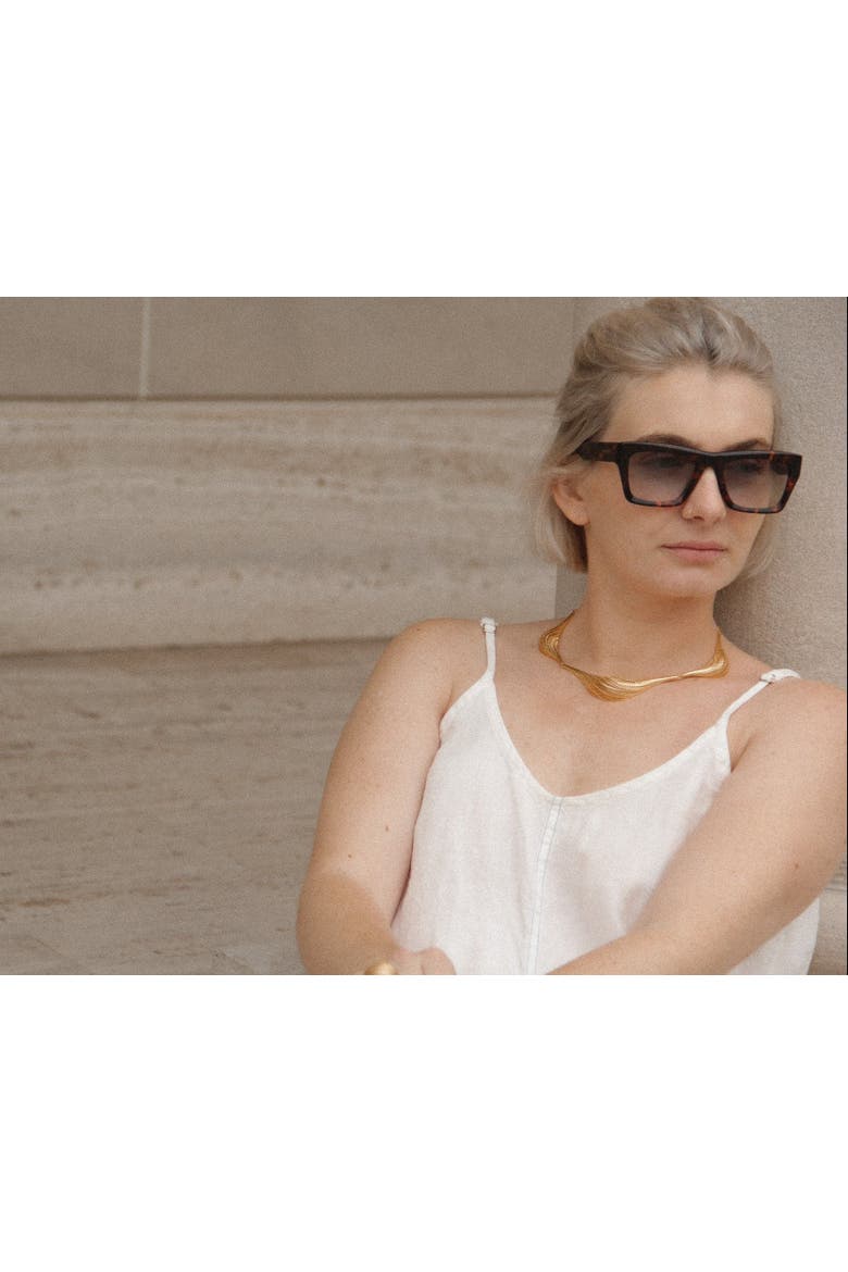 Flow Large Necklace, Alternate, color, Silver