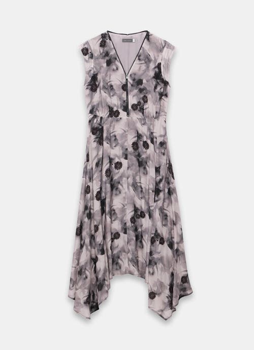Mint Velvet Abstract Print Midi Dress In Multi