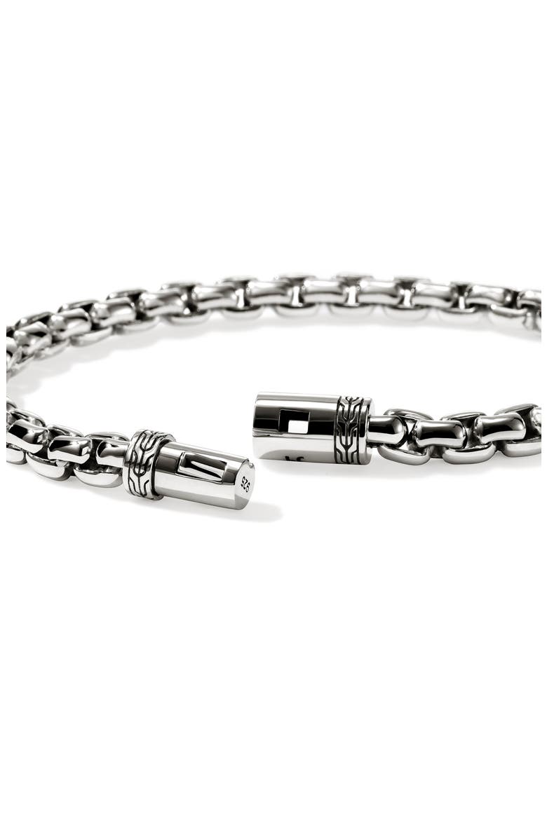 Box Chain Bracelet, 6mm, Alternate, color, STERLING SILVER
