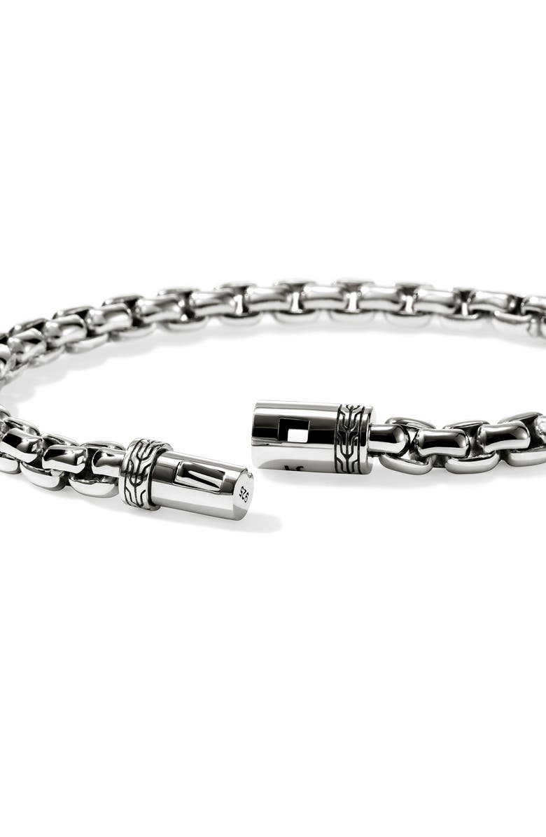 John Hardy Box Chain Bracelet, 6mm, Alternate, color, Sterling Silver
