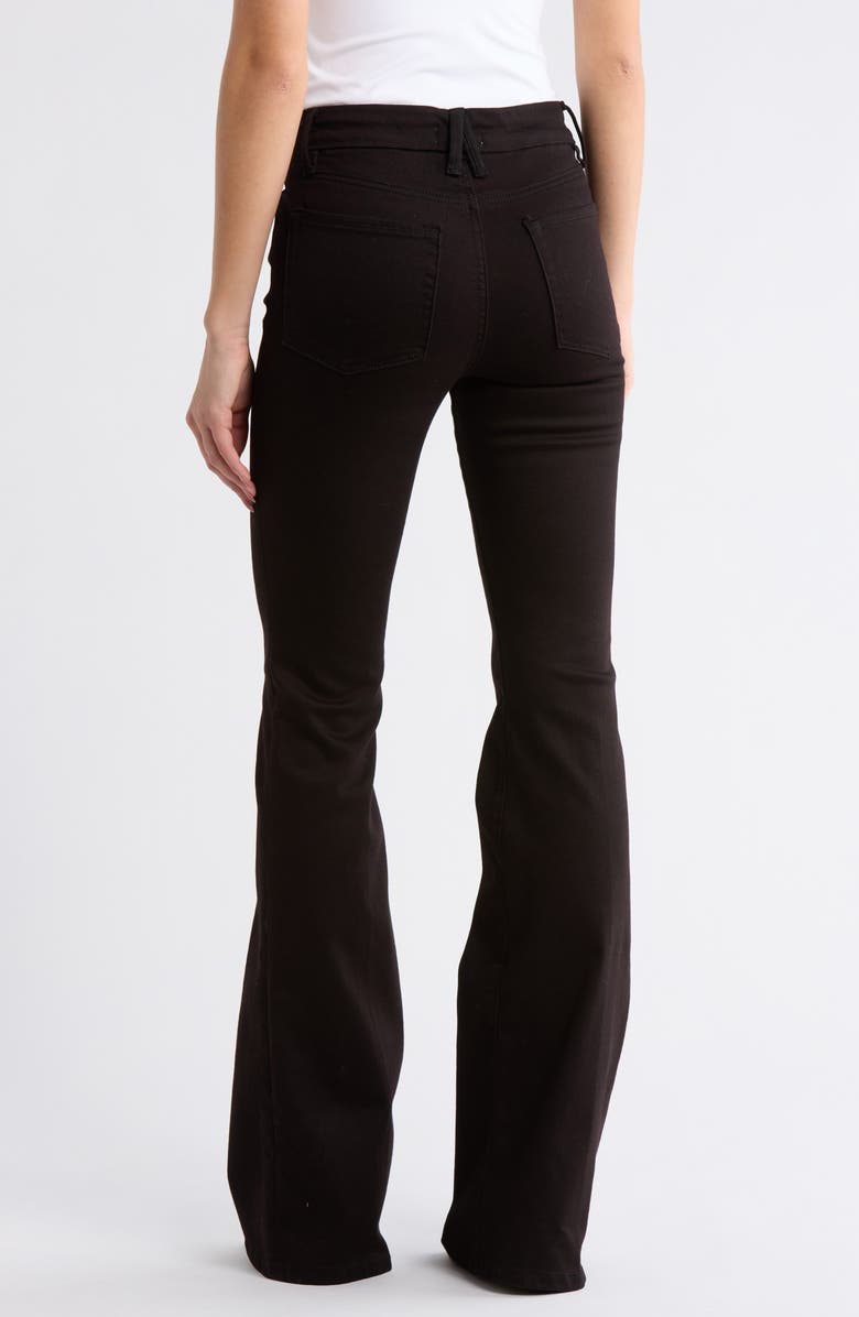 Good American Good Legs Flare Jeans, Alternate, color, Black001