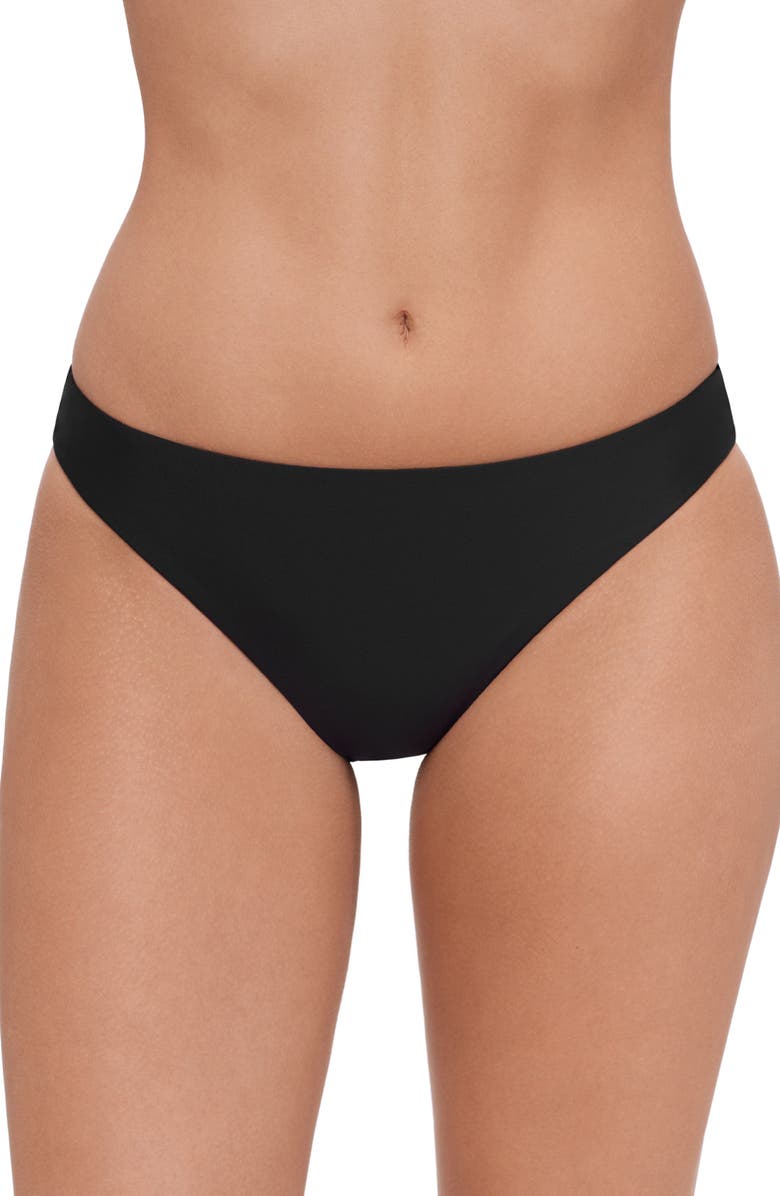 Steve Madden Hipster Bikini Bottoms, Main, color, Raven Black