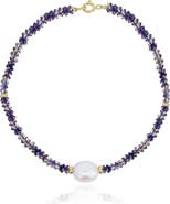 The Lovery Fine Jewelry Iolite Bead Pearl Bracelet