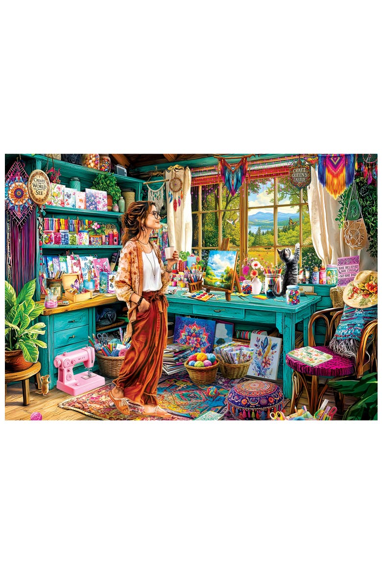 Painter's Shed 500 Piece Jigsaw Puzzle, Alternate, color, Multicolor