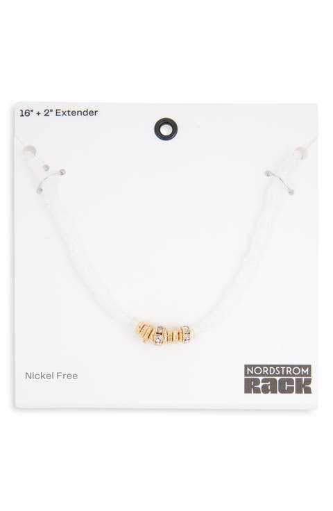 Beaded Rondelle Necklace