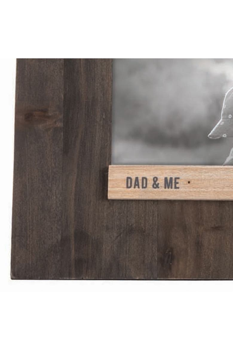 Dark Wood Dad and Me 4 x 6 inch Wood Picture Frame, Alternate, color, Brown