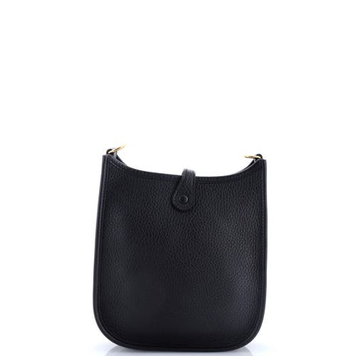 Pre-owned Hermes Hermes Evelyne Bag Gen Iii Clemence Tpm In Black