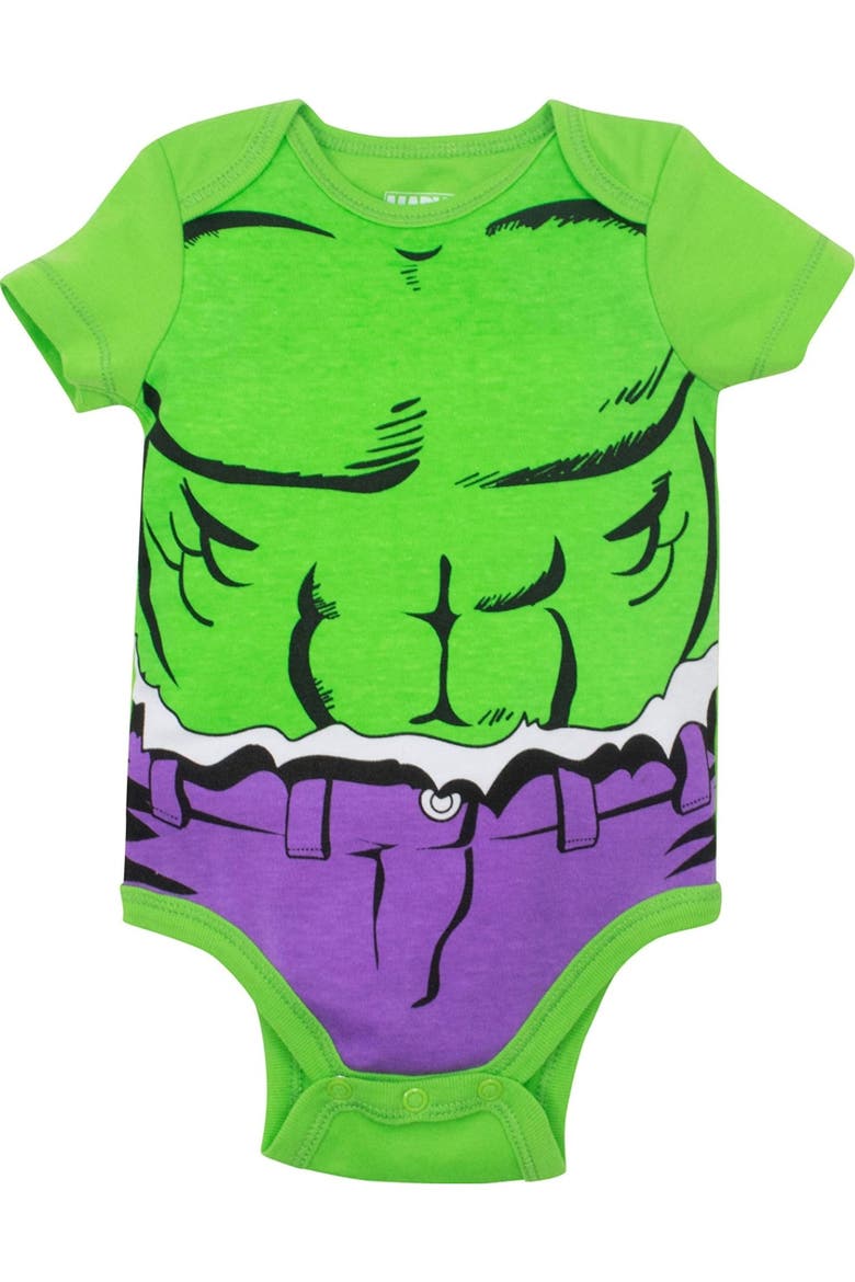 Avengers Cosplay Bodysuit and Hat Set, Alternate, color, Hulk Green
