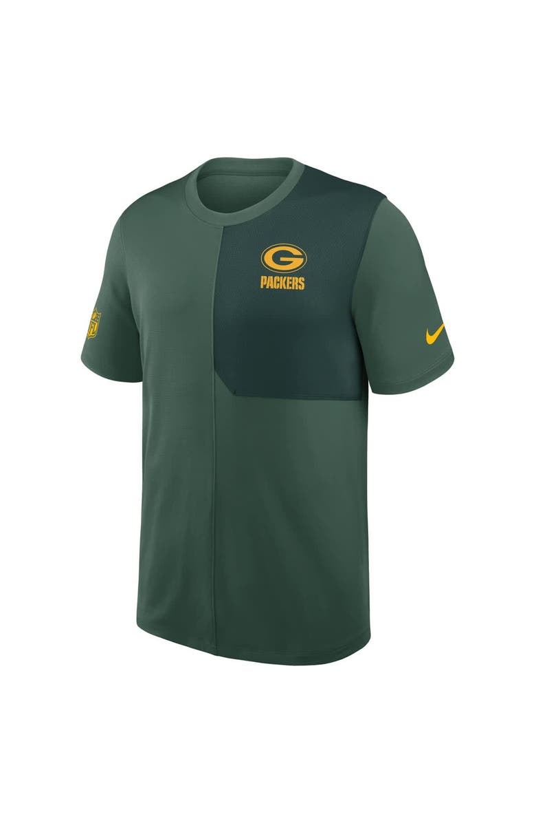 Nike Men's Nike Green Green Bay Packers Sideline UV Performance Coach Shirt, Alternate, color, Green