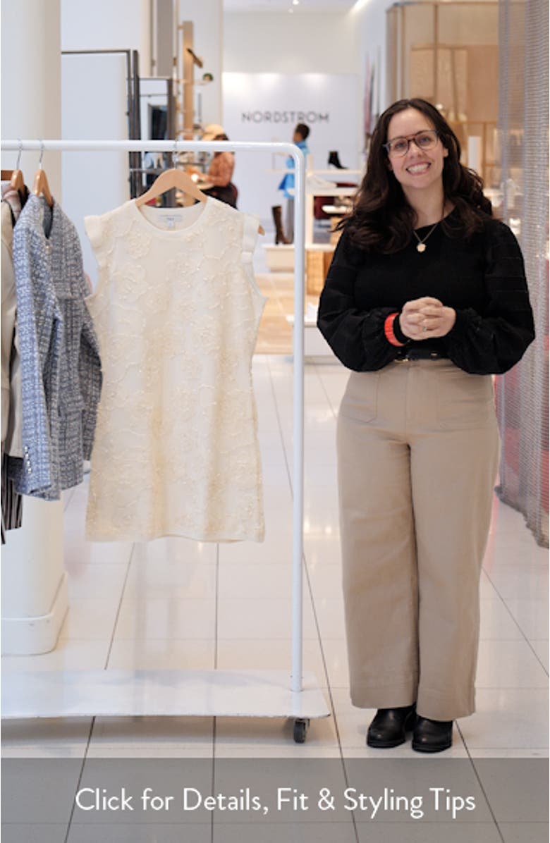 Floral Appliqué Minidress, sales video thumbnail