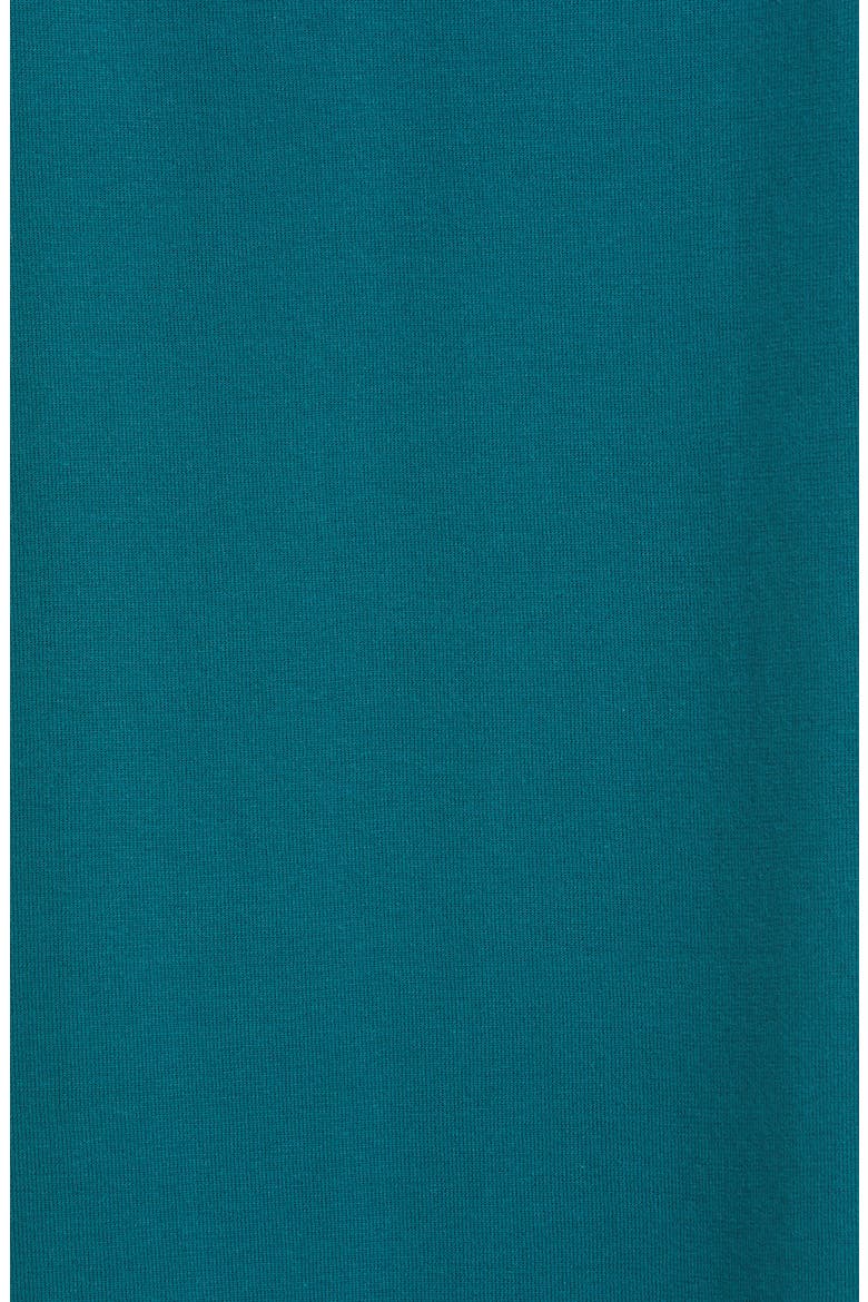 Cotton Crepe Midi Sweater Dress, Alternate, color, DEEP LAGOON