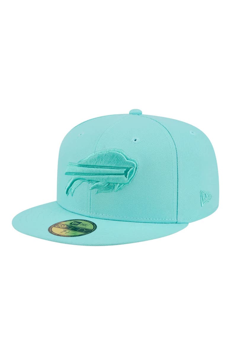 New Era Men's New Era Turquoise Buffalo Bills Color Pack 59FIFTY Fitted Hat, Main, color, Turquoise