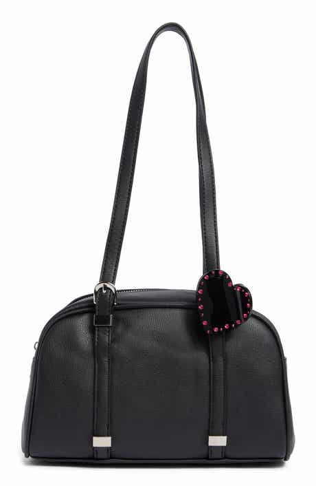 Madden Girl Faux Leather Bowling Bag