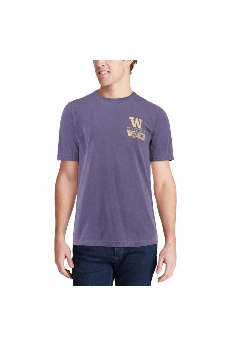 IMAGE ONE Men's Purple Washington Huskies Comfort Colors Campus Icon T-Shirt, Alternate, color, 