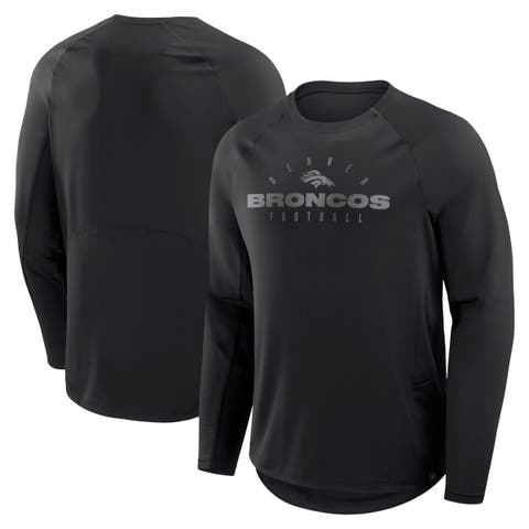 Men's Fanatics Black Denver Broncos Coverage Scheme Long Sleeve T-Shirt