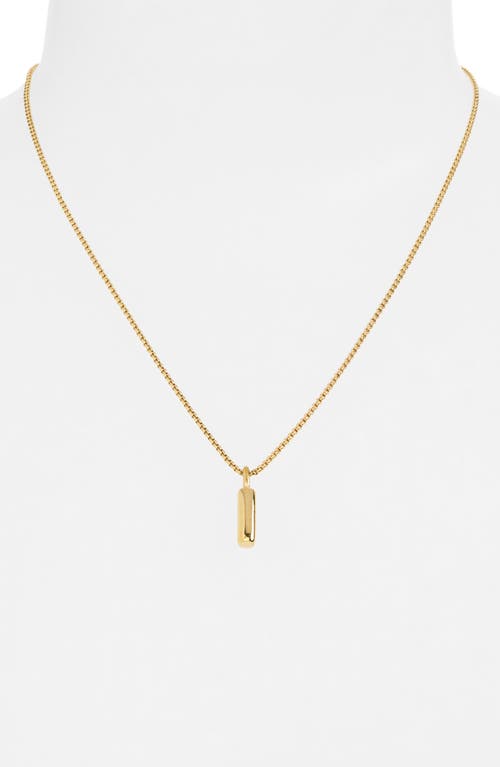 Open Edit Waterproof Bubble Initial Pendant Necklace
