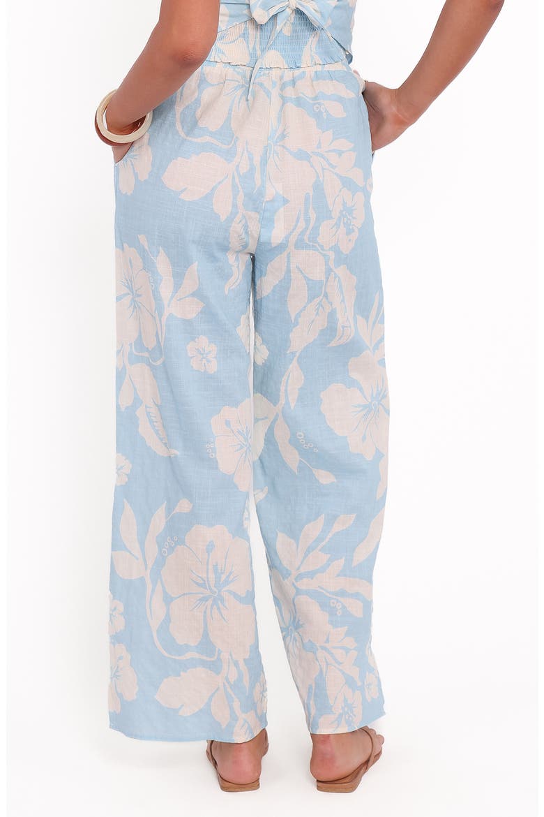 Lourdes Wide Leg Pants, Alternate, color, BLUE HIBISCUS