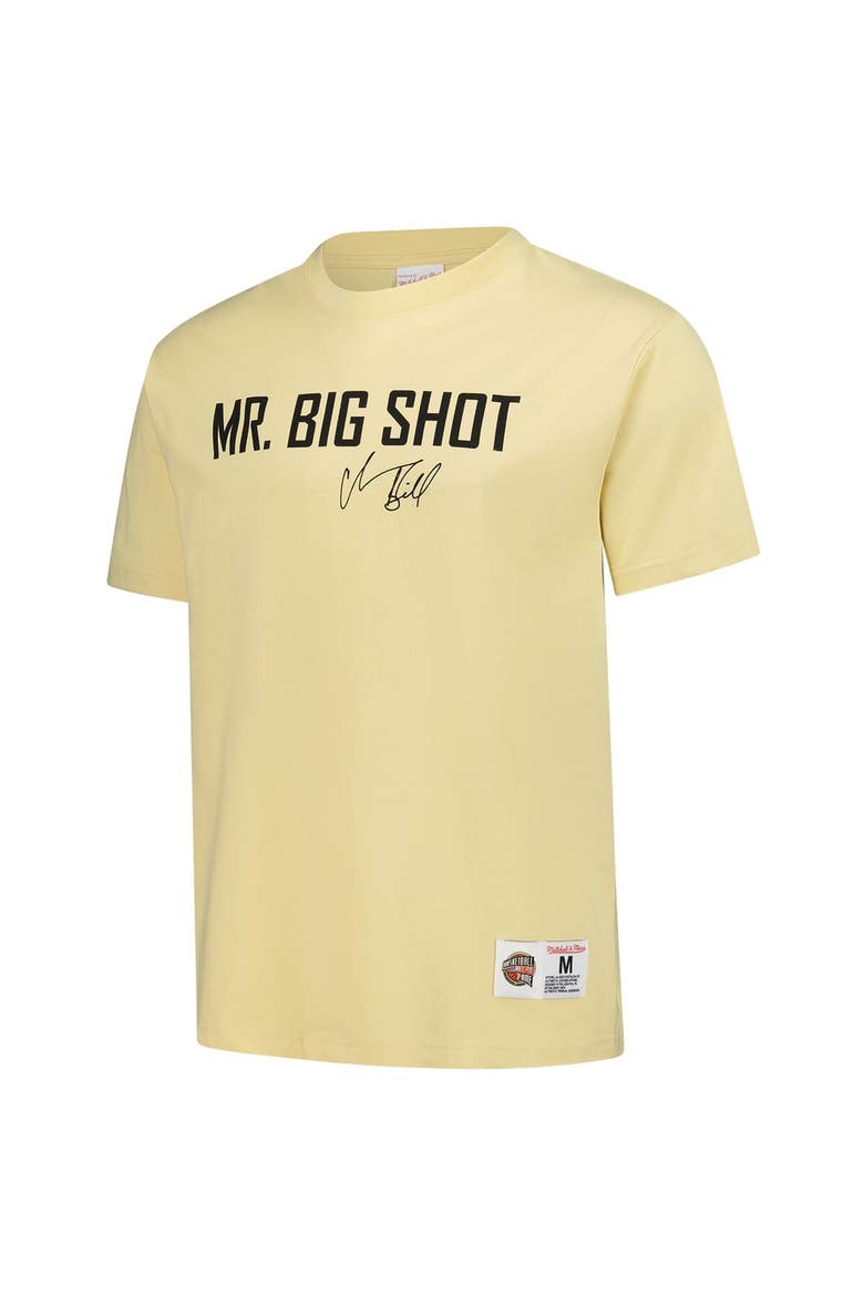 Men's Mitchell & Ness Chauncey Billups Cream Detroit Pistons Premium T-Shirt, Alternate, color, Cream