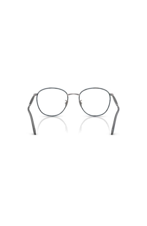 Giorgio Armani 52mm Phantos Optical Glasses In Metallic