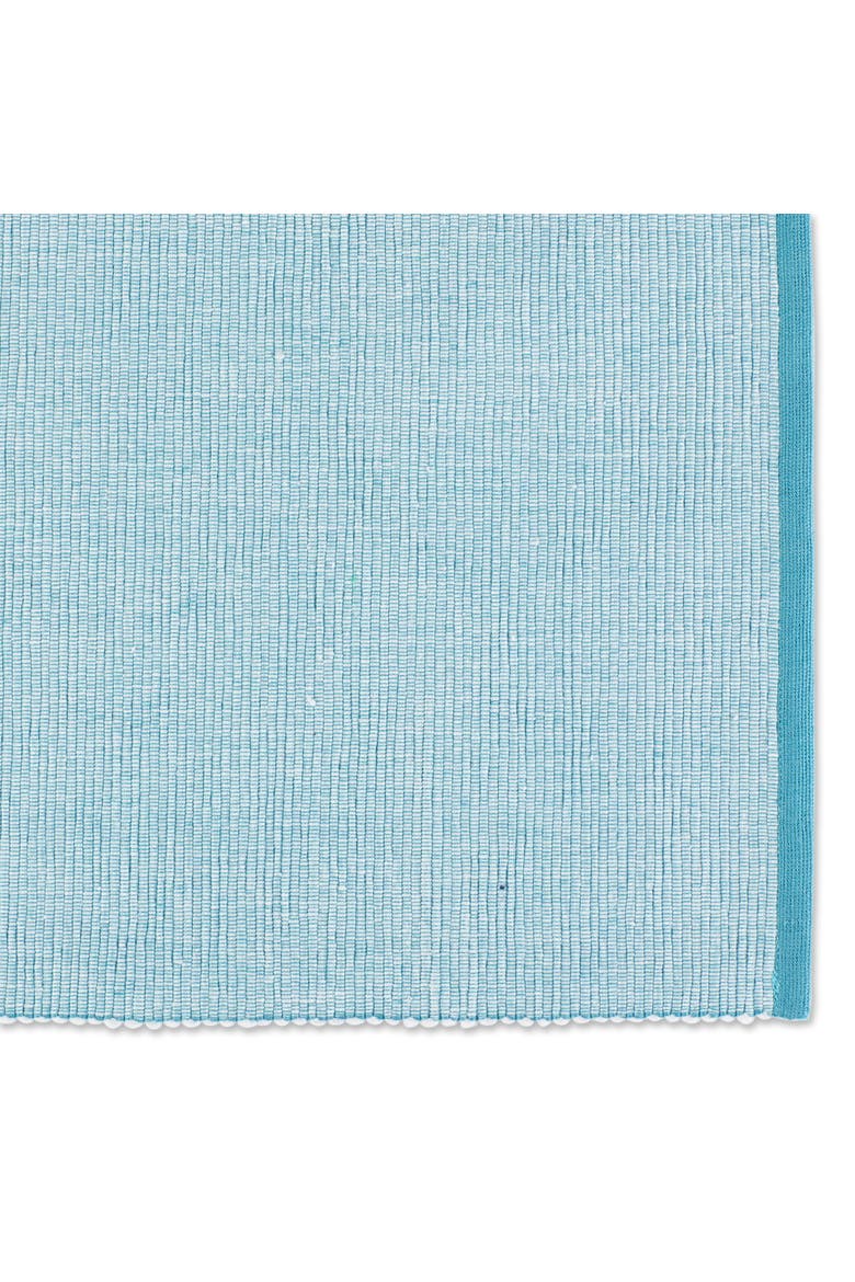 Chambray Fine Ribbed Placemat Set/6, Alternate, color, Storm Blue