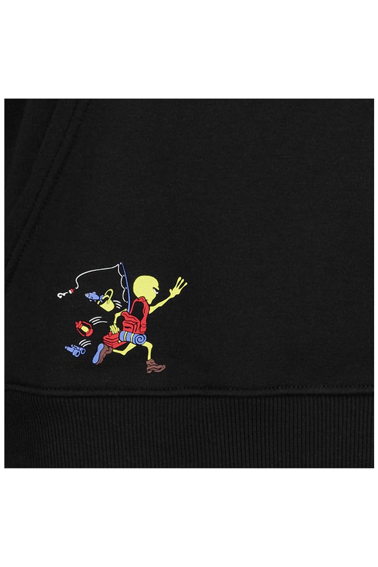 Kids' UA Camp UFO Graphic Hoodie, Alternate, color, BLACK