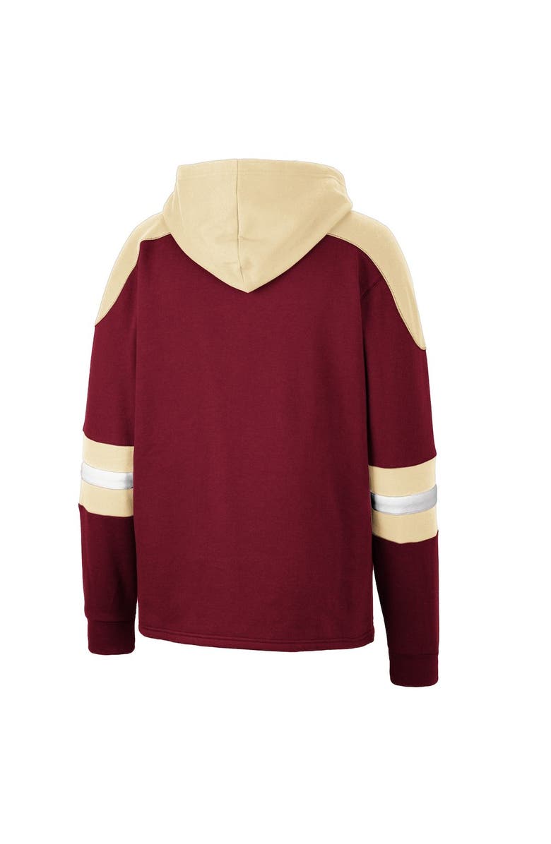 COLOSSEUM Men's Colosseum Maroon Boston College Eagles Lace-Up 4.0 Pullover Hoodie, Alternate, color,