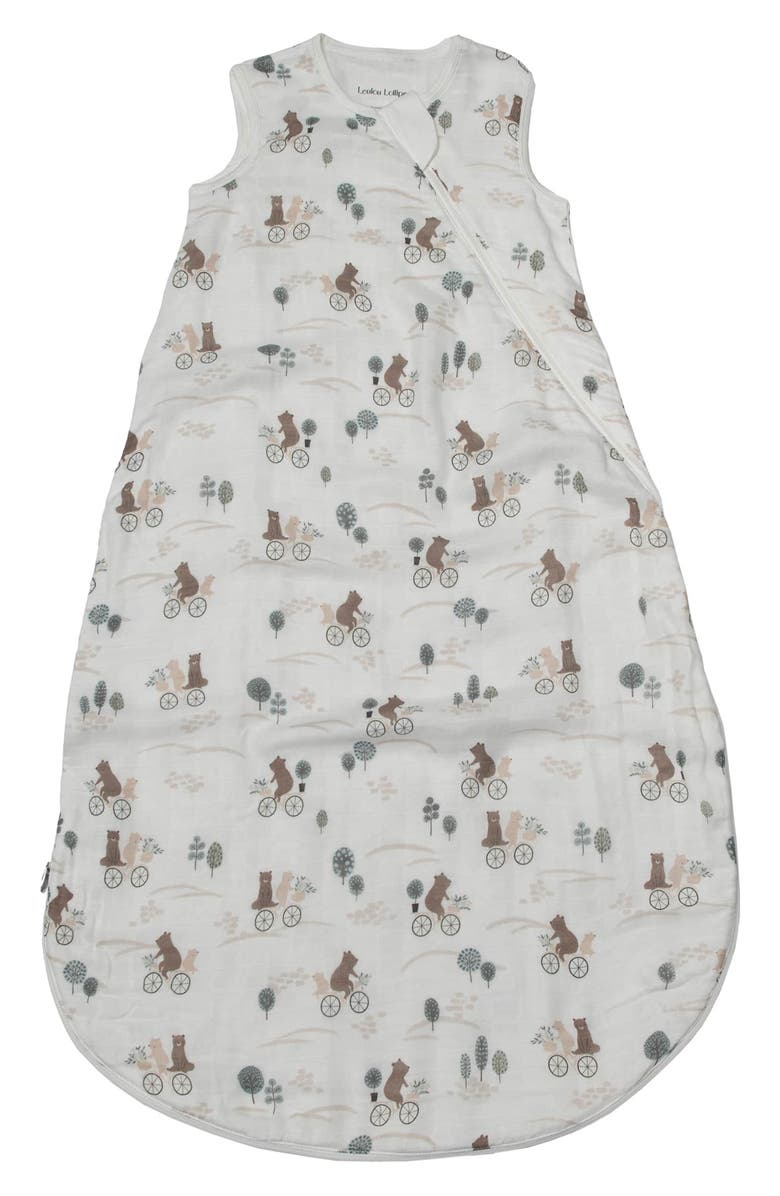 Loulou Lollipop Print Muslin Wearable Blanket, Main, color, 