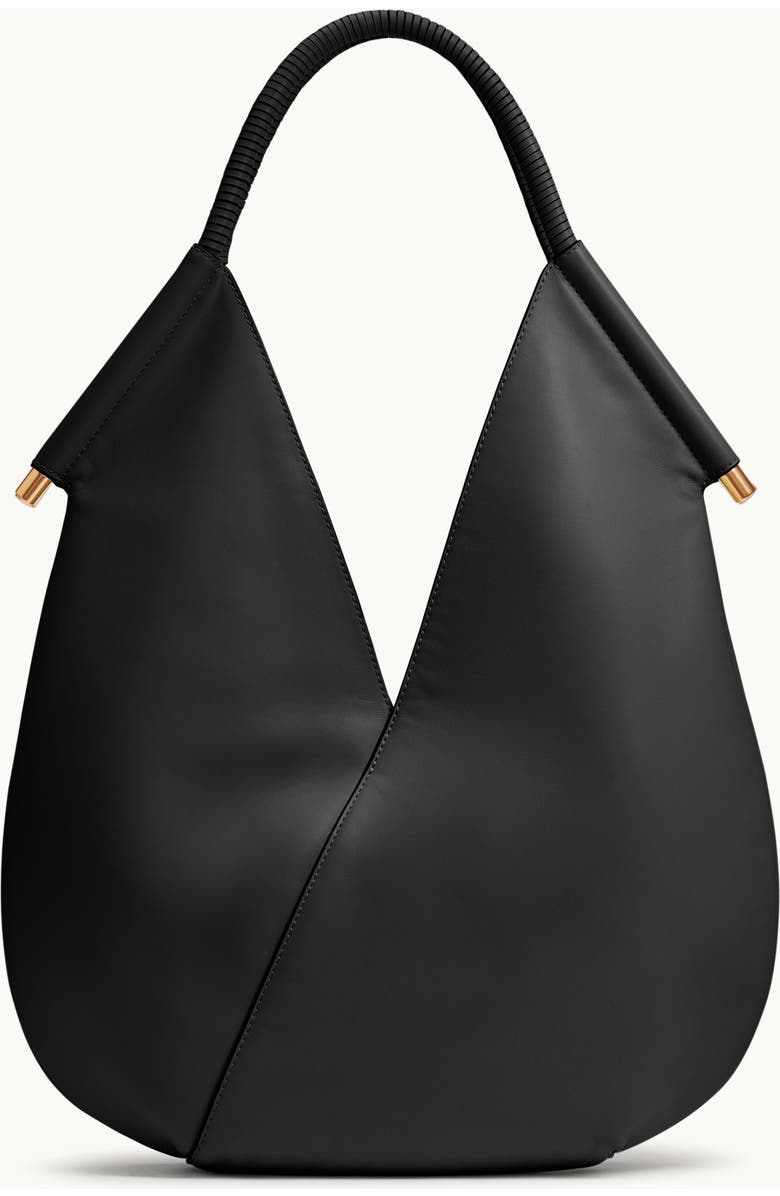 DONNA KARAN Baldwin Shoulder, Alternate, color, Black/Gold