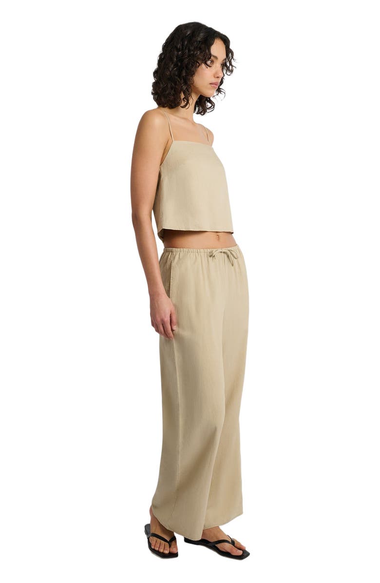 Onia Air Linen Drawstring Pant, Alternate, color, Jute
