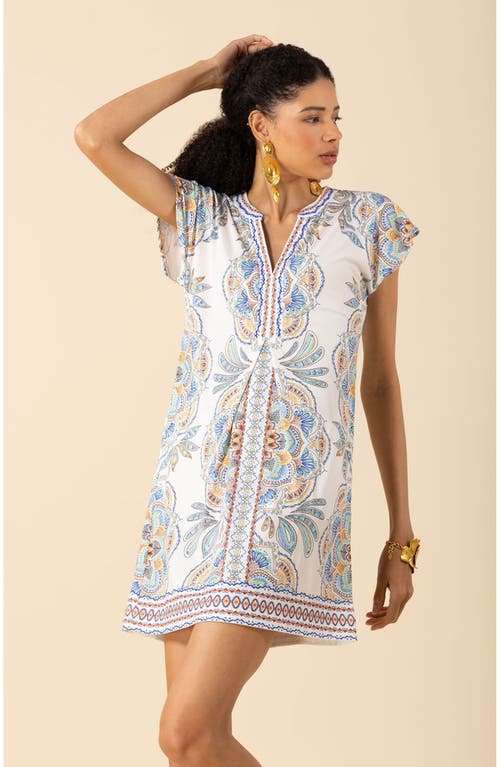 Hale Bob Jada Jersey Beaded Dress In Ivory