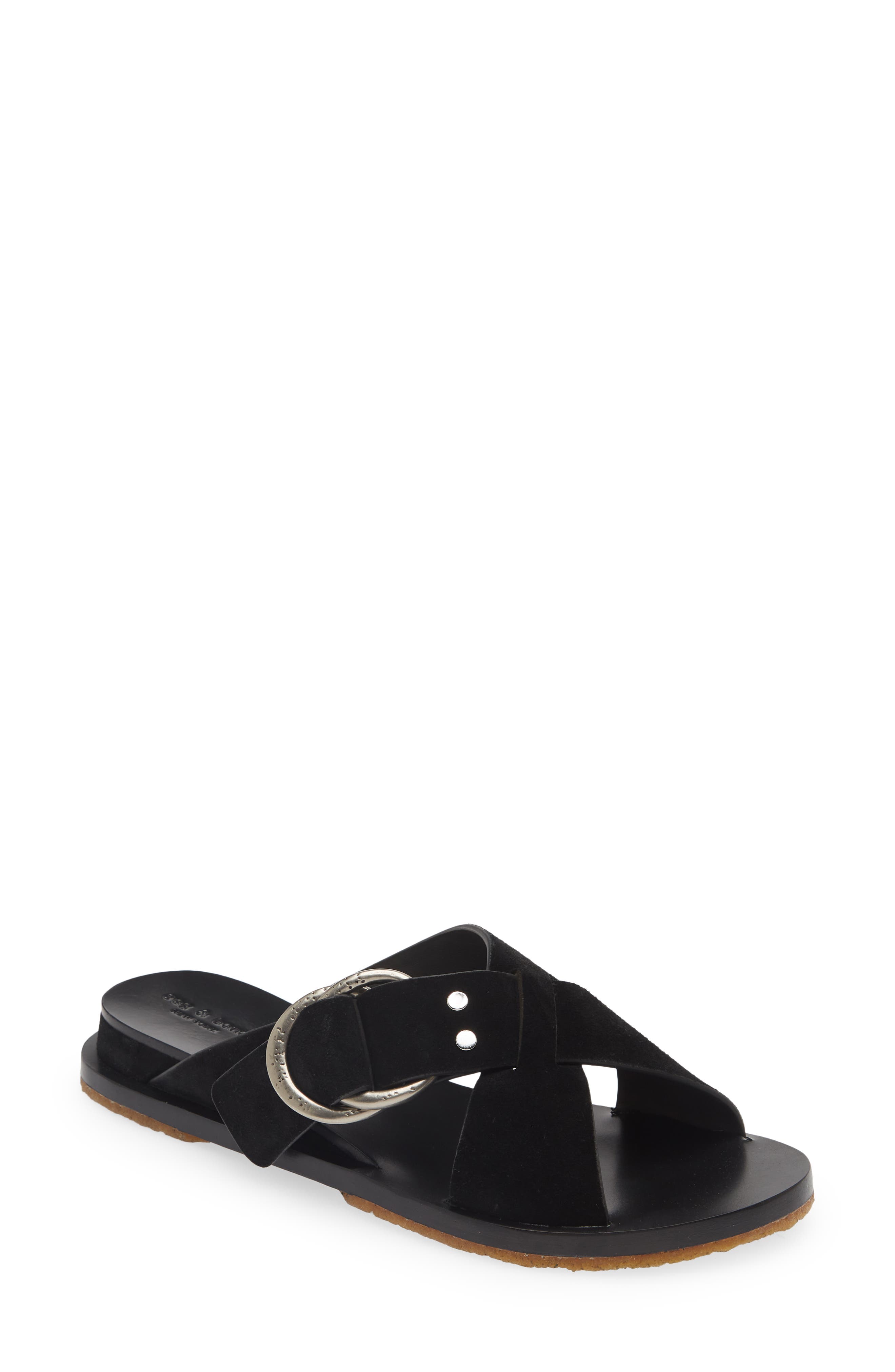 Beau Slide Sandal, Main, color, BLKSD