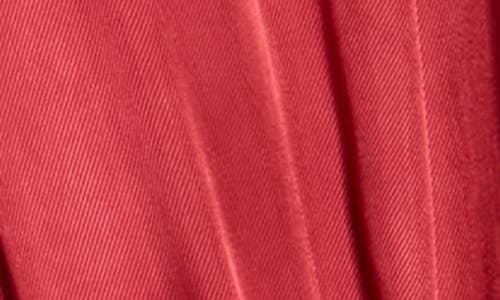 Cinq À Sept Holly Ruffle Satin Twill Jacket In Red
