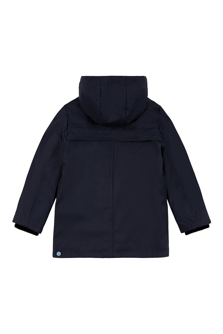 Original Rubberized Waterproof Hooded Raincoat, Alternate, color, NAVY