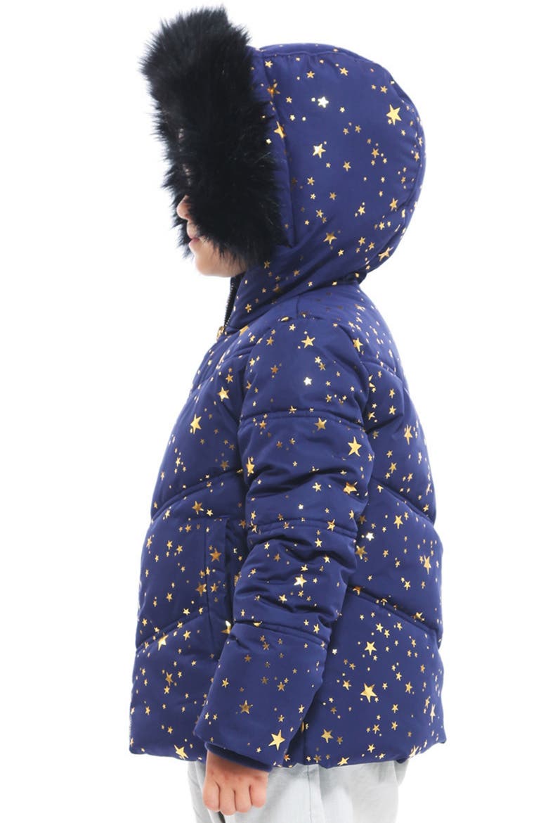 Kids' Heavyweight Puffer Jacket, Alternate, color, Astral Aura Gold Star